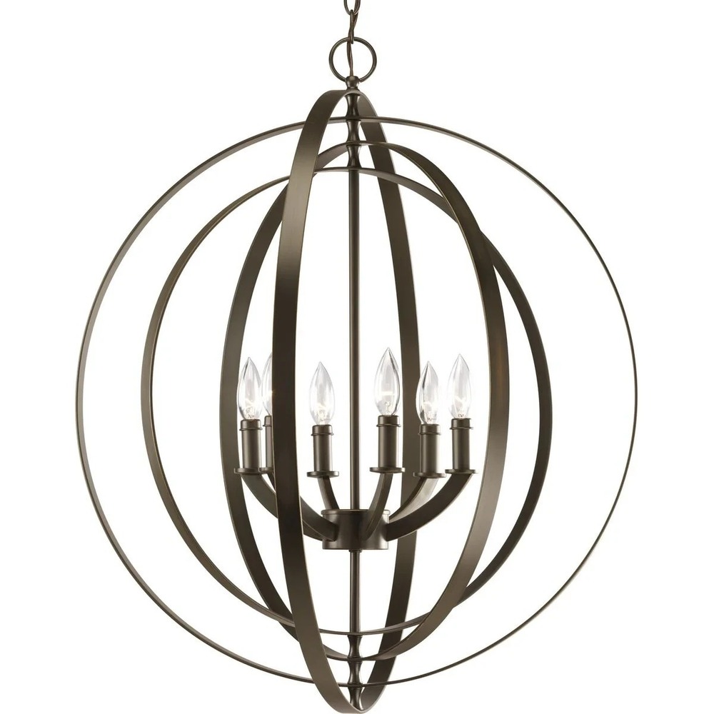 Progress Lighting - Equinox Collection Six-Light Sphere Pendant Light - P3889-20